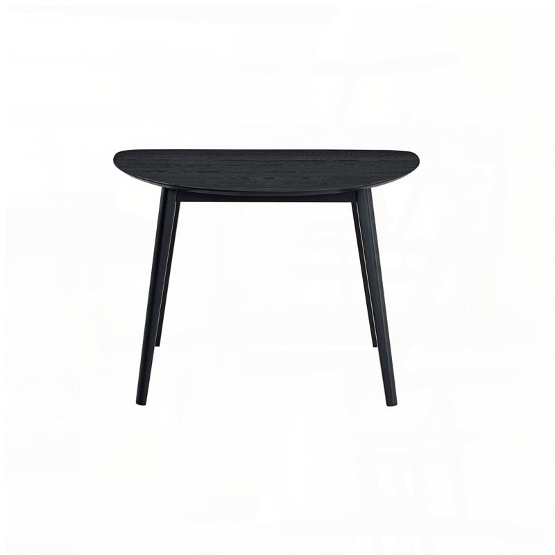 Rectangular Fixed-Top Dining Table with Black Finish