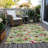 Machine Washable Indoor/Outdoor Christmas Cherries Xhevrie Aloe Rug-501642859