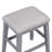 Ensemble de table de salle à manger Trexm 4 pièces avec 3 tabourets rembourrés et table multifonctionnelle avec 3 tiroirs, gris