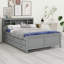 Lit plateforme avec tête de lit, USB, lit gigogne et 3 tiroirs-795831351-795831348
