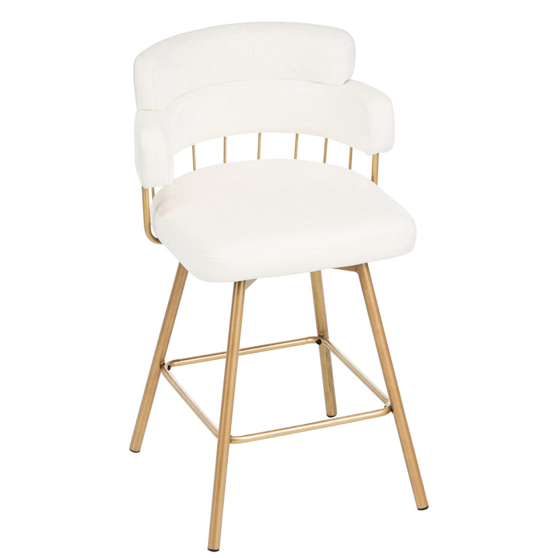 2 tabourets de bar pivotants à 180 ° de style industriel moderne, avec siège en forme de seau et étagés pour îlot de cuisine, café, pub