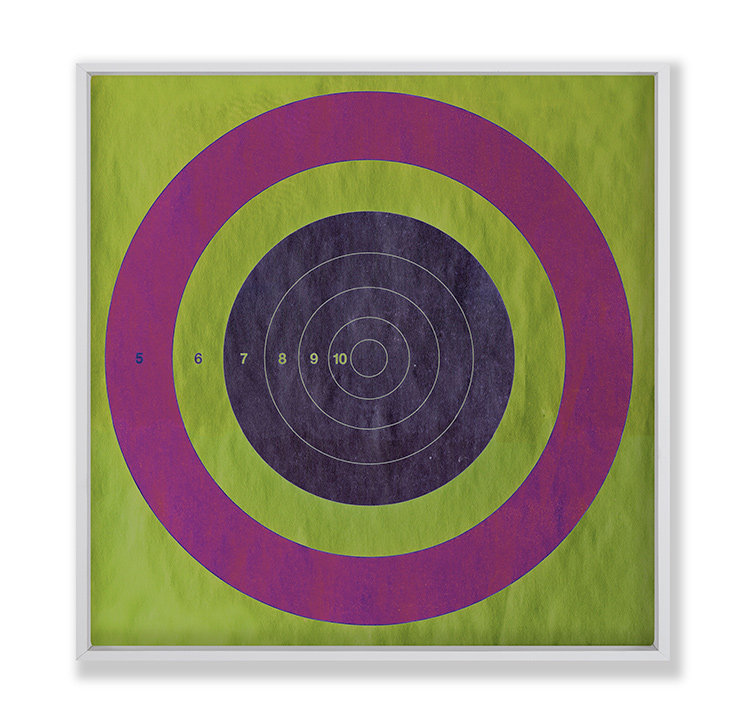 Promises Lightly Print by Chris Dunker, Green/Pink/Purple