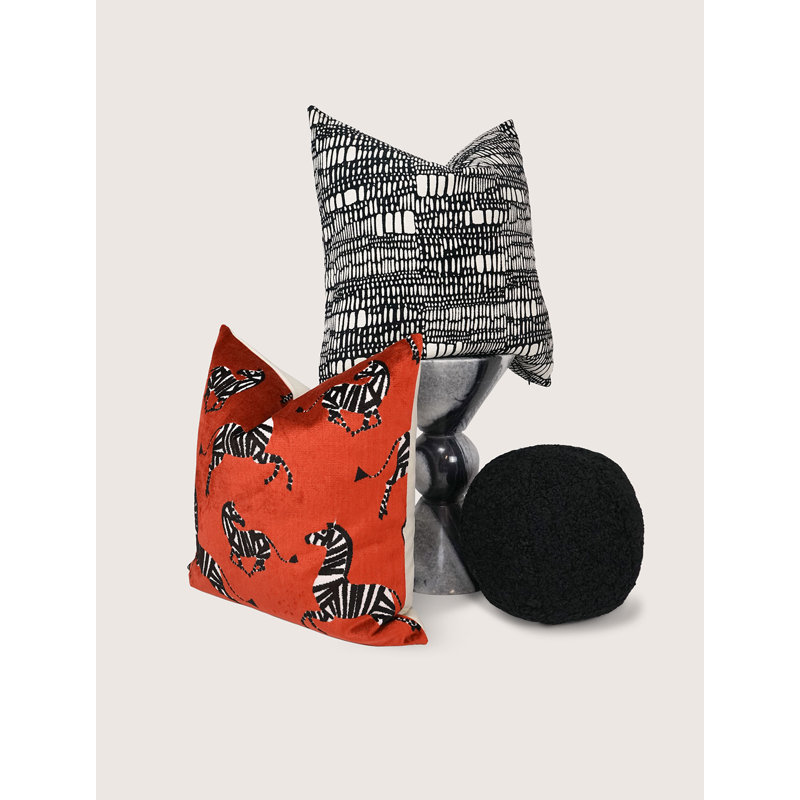 Tesota Pillow Cover & Insert, Domino, Square 24"