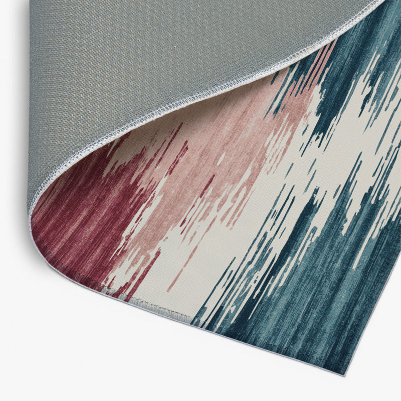 Watercolor Beige Indoor and Outdoor Area Rug, Rectangle 2' x 3'