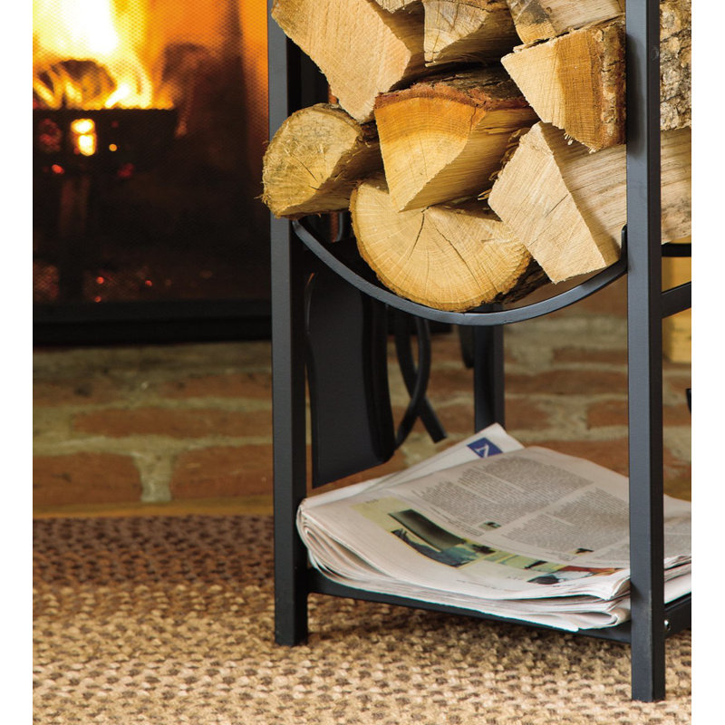 Bethune 12.5" W x 12.5" D Metal Log Rack