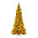 Vickerman 9' x 46" Slim Gold Tinsel Artificial Pre-lit Christmas Tree with Lights and Tree Stand