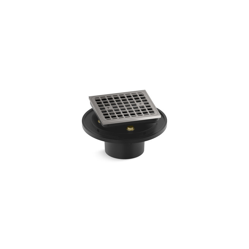 Clearflo Square Brass Tile-In Shower Drain, Vibrant Titanium