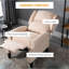 Fauteuil inclinable avec massage & amp; Heat, fauteuil à oreilles en faux suède avec télécommande HOMcom | Crème | Tissu