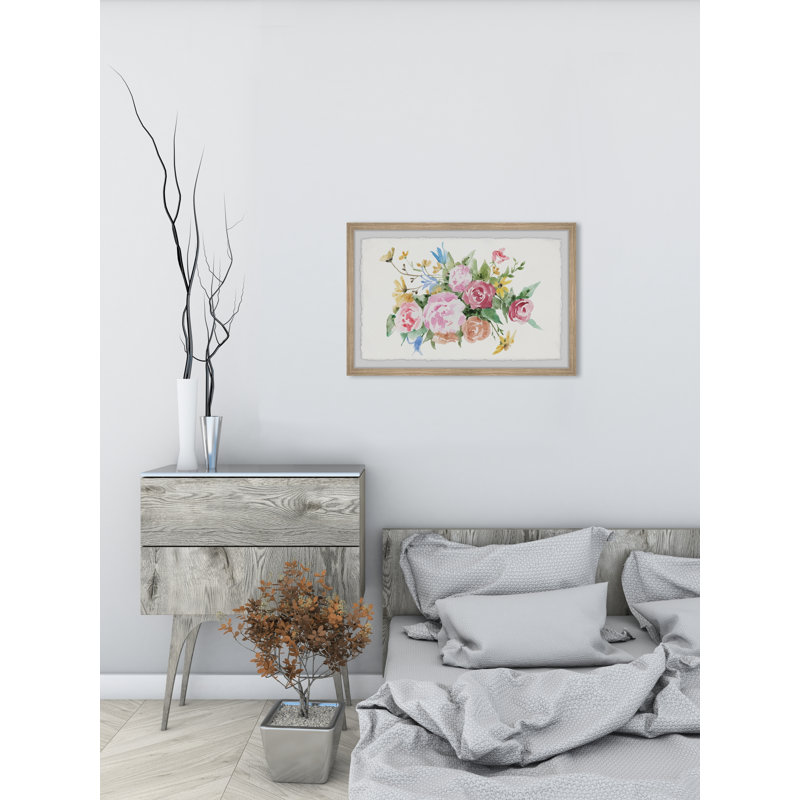«Spring Flowers», reproduction encadrée, H 30 po x l 45 po x P 1,5 po