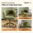 25.1 Inch Velvet Ring Backrest Swivel Office Chair-29914219