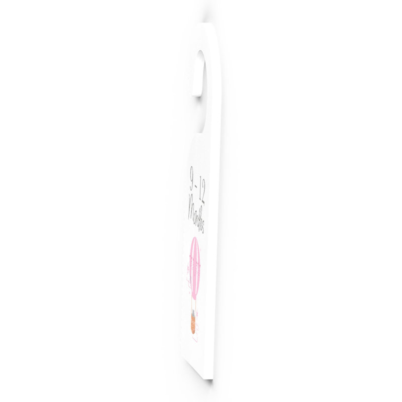 Ellesmere Text & Numbers Box Signs & Plaques, White/Pink