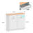 Havant Double Tilt Out 10 Gallon Cabinet Trash Can(Not Include Trash Can)-95003438