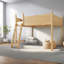 Lits peu encombrants avec rangement, loft moderne en bois aggloméré pour la maison