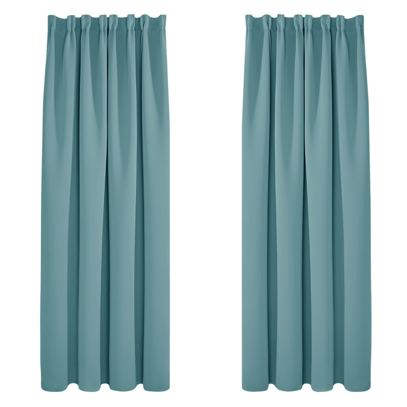 Raquon Blackout Curtain Pair, 55cm Width x 175cm Drop