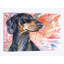 Teckel par George Dyachenko, reproduction sur toile-32498763-72130432-72130433