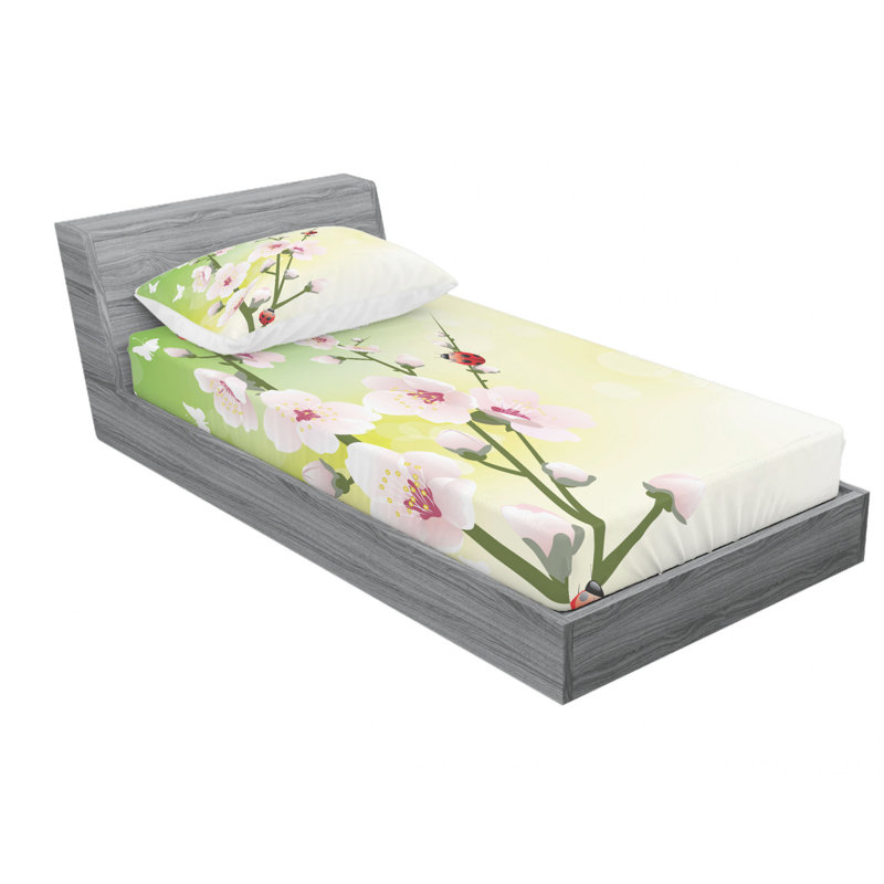 Microfiber Sheet Set, Twin XL Sheet Set with Fitted Sheet