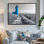 Photo de phare monochrome bleu en hiver IV - décoration murale phares