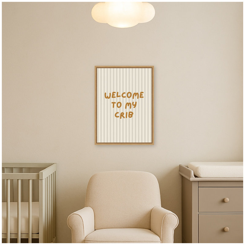 «Welcome To My Crib» par Laura Moss, reproduction d'art sur toile encadrée