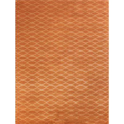 Hand Knotted Area Rug in Chili