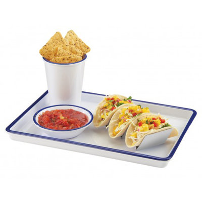 Enamelware 13" X 9" Melamine Serving Tray