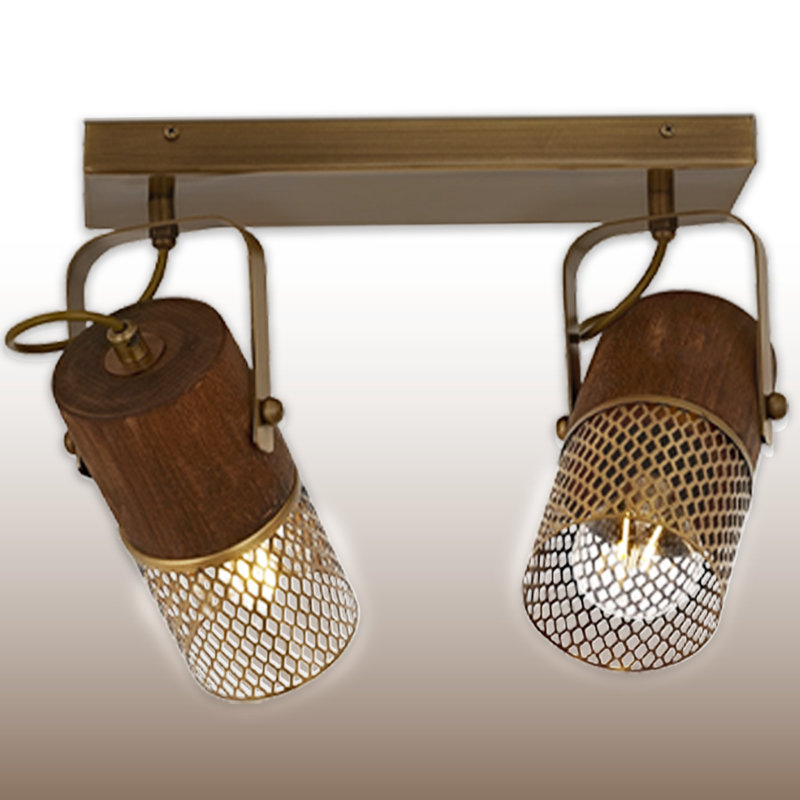 Plafonnier semi-encastré 2 lumières