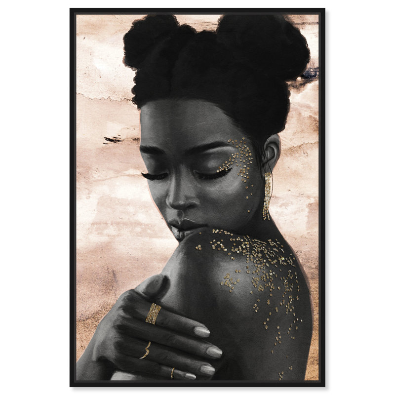 «In Blush Tones», impression sur toile, Cadre flottant noir, H 15 po x l 10 po