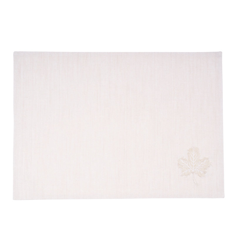 Neutral Maple Leaves Placemat S/6
