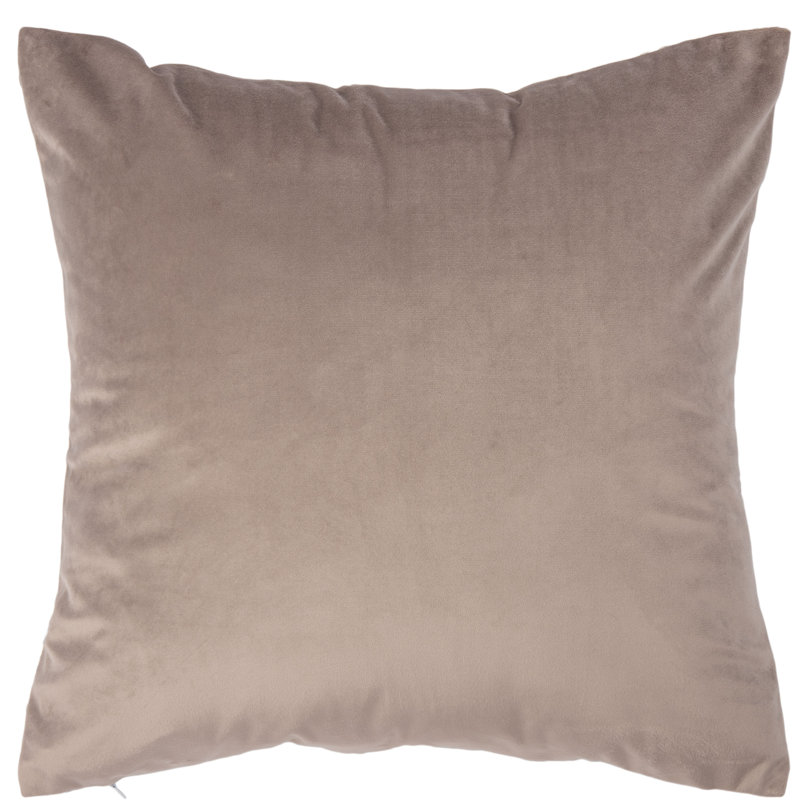 Rensia 18" Square Purple and Silver Polyester Pillow