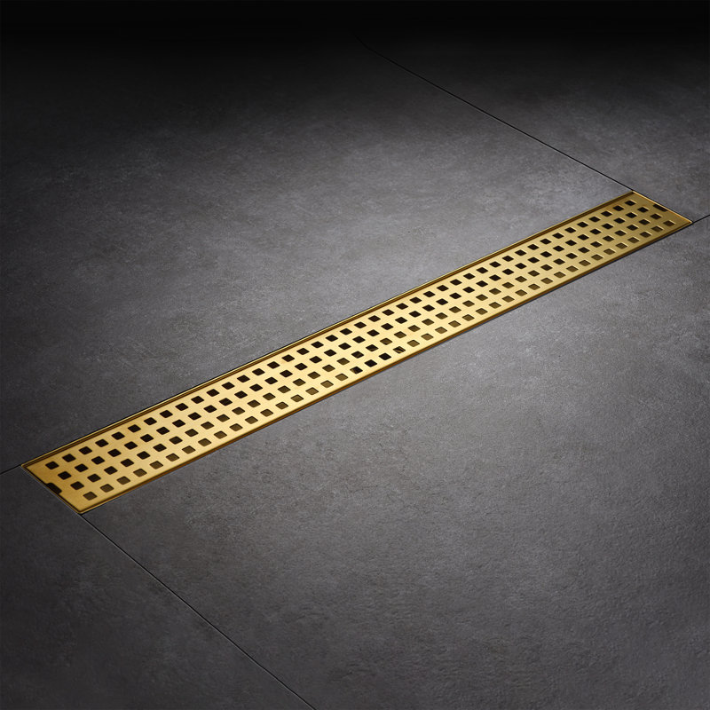 Stainless Steel Tile-In, Brushed Gold