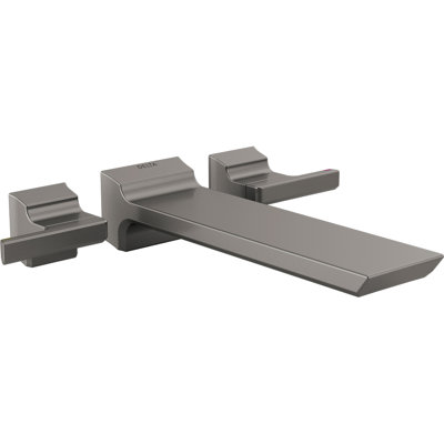Pivotal Double Handle Wall Mounted Roman Tub Faucet