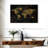 Aliaz Glitzy Gold World Map-108942852