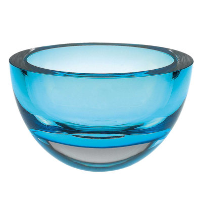 Bol à parois épaisses en verre soufflé Sandston