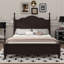 Structure de lit plateforme, lit plateforme de style rétro avec support en lattes de bois-1387452016-1387452022