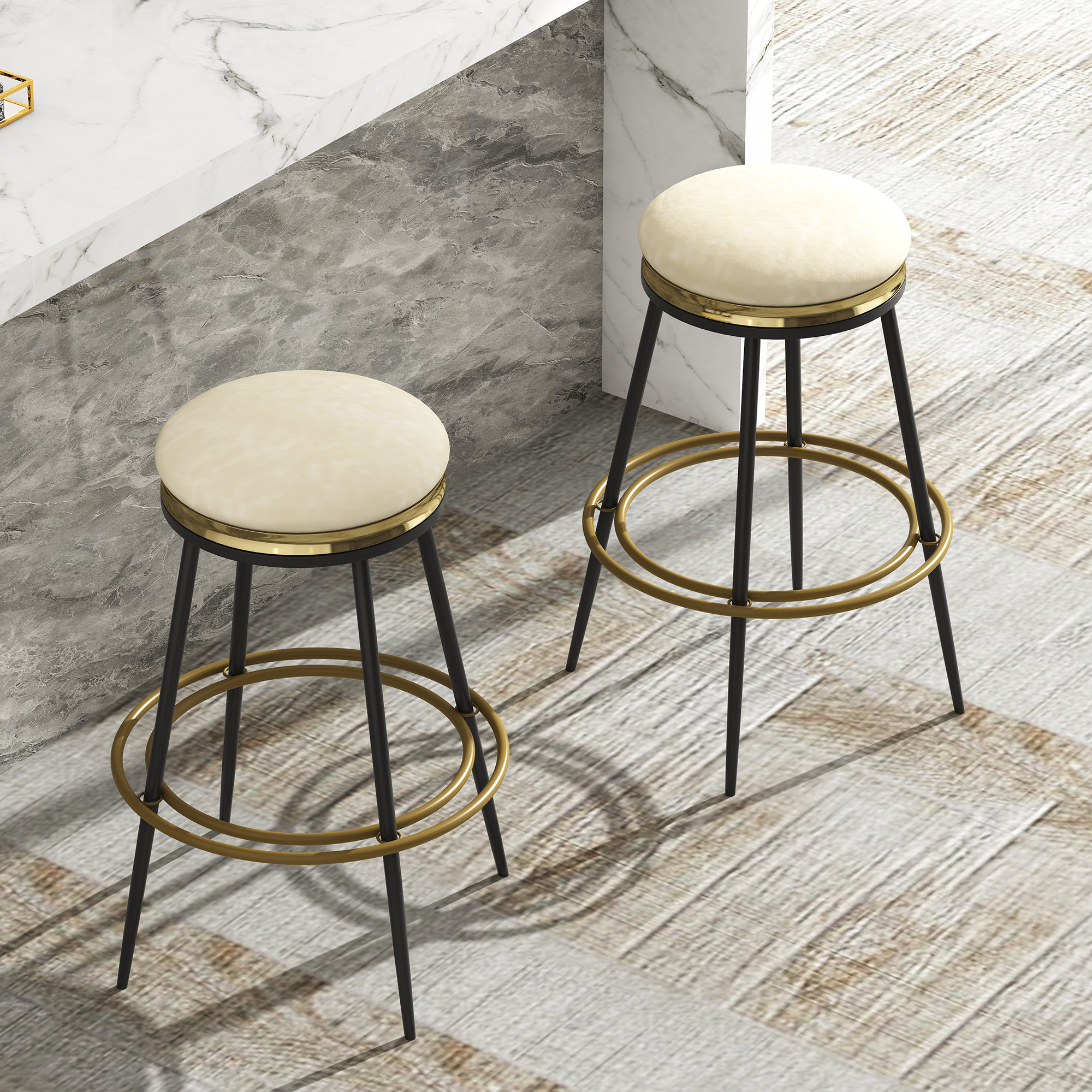 Round counter best sale height bar stools