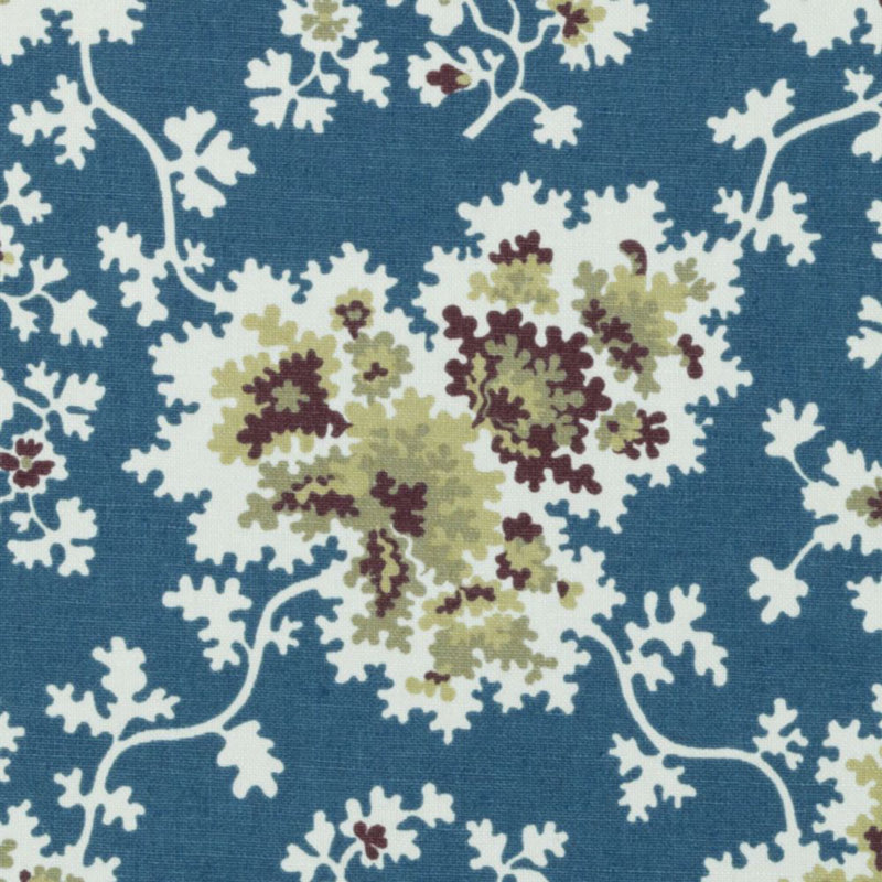 Tilton Fenwick Cecilia Fabric, Blue / Green