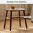 Solid Walnut Makeup Stool-428358859