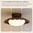 9.84" Retro Brown Glass Flush Mount Lighting