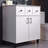 30" Freestanding Bathroom Vanity With Ceramic Sink & Storage Cabinet In White