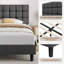 Size Modern Upholstered Bed Frame with Adjustable Square Tufted Headboard-125812896-99170190