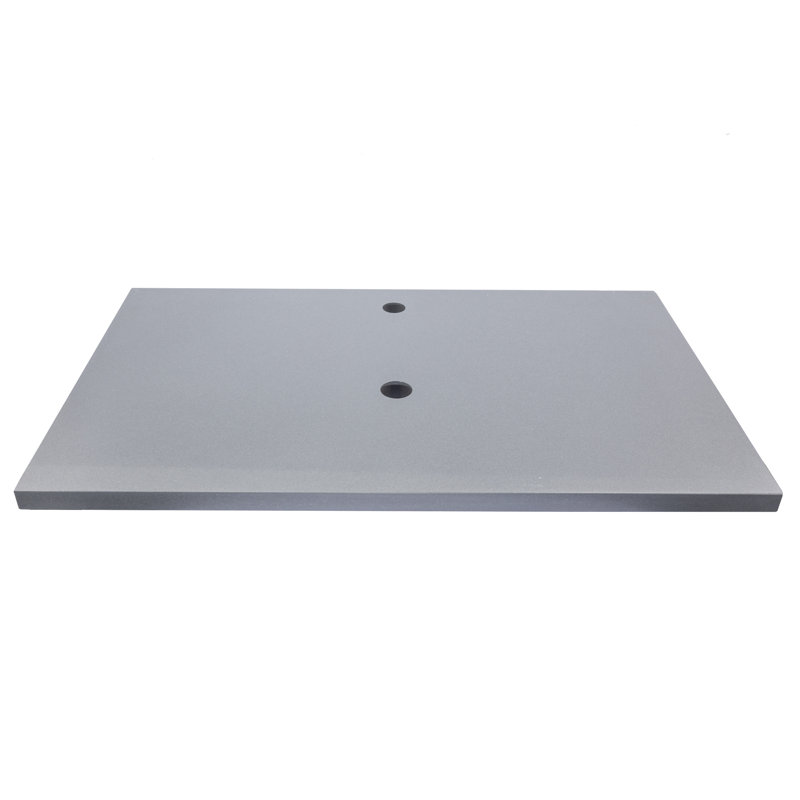 Dark Gray Terrazzo Stone Single Bathroom Vanity Top