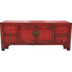 Roter TV-Schrank
