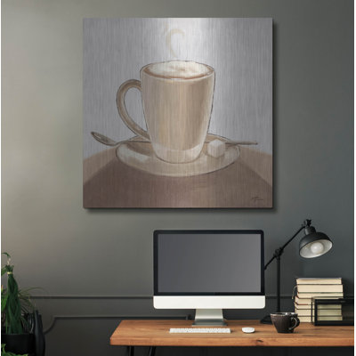 Art mural en métal Winston Porter «Coffee And Co 4 Neutral» par Janelle Penner