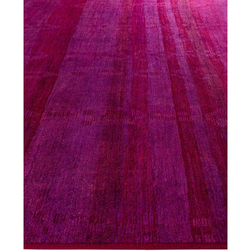 Overdyed One-of-a-Kind 9' 10" X 13' 10" Hand Knotted Area Rug