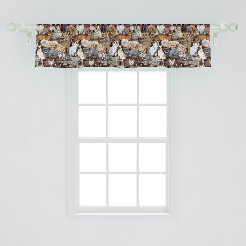 Multicolore, ensemble de 2 chatons Ambesonne