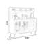 Buffet en bois massif noir-1127621444