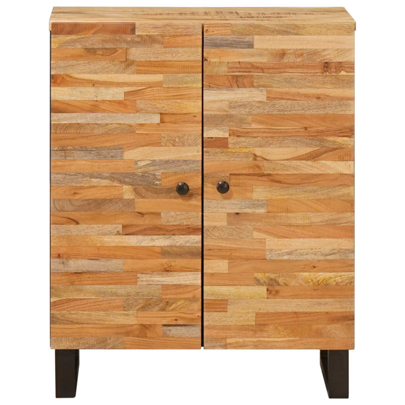 Solid Wood Rectangle Accent Cabinet