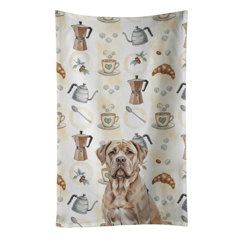 Serviette de cuisine Coffee Bar, Isabella Dogue de Bordeaux