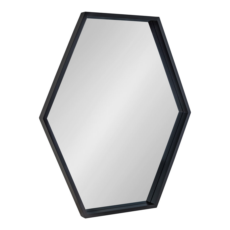 Aynur Flat Mirror, Satin Black