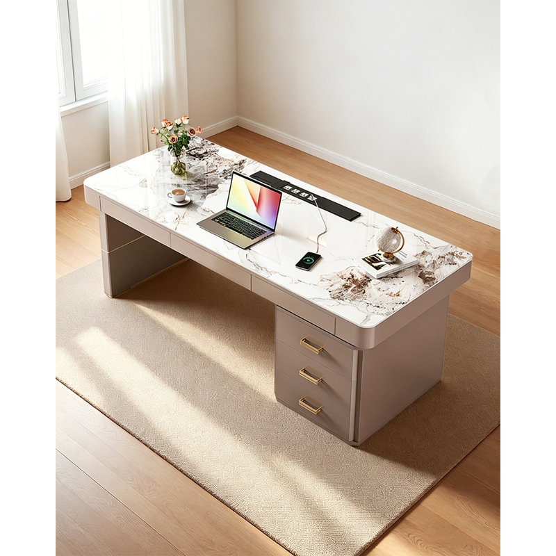 Bureau de rangement italien en pierre frittée de style italien