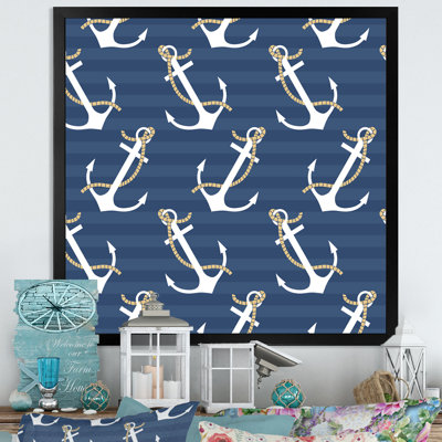 Motif d'ancres - peinture